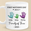 Our First Mother’s Day - Family Personalized Custom 3D Inflated Effect Printed Mug - Mother's Day, Baby Shower Gift, Gift For First Mom
