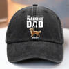 Best Dog Dad On Patrol - Dog Personalized Custom Vintage Washed Denim Baseball Cap - Father's Day, Gift For Dad, Pet Owners, Pet Lovers
