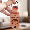Custom Photo I Love And Appreciate You - Family Personalized Custom Engraved Leather Keychain - Father's Day, Gift For Dad, Grandpa