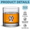 Happy Father's Day To My Amazing Dad - Dog Personalized Custom Whiskey Glass - Father's Day, Gift For Pet Owners, Pet Lovers