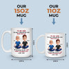 The Greatest Joy In Life Is Watching You Be A Dad - Family Personalized Custom Mug - Father's Day, Gift For Son