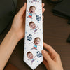 Custom Photo Best Dad Ever, No Debates - Family Personalized Custom Tie - Father's Day, Gift For Dad, Grandpa