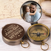 Custom Photo You’ll Always Be My Hero - Family Personalized Custom Compass - Father's Day, Gift For Dad, Grandpa, Family Members