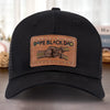 Dope Black Dad, Everyday Hero - Family Personalized Custom Leather Patch Hat - Father's Day, Gift For Dad