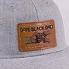 Dope Black Dad, Everyday Hero - Family Personalized Custom Leather Patch Hat - Father's Day, Gift For Dad