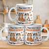 Happy Father’s Day, My Loyal Human - Cat Personalized Custom 3D Inflated Effect Printed Mug - Father's Day, Gift For Dad, Pet Owners, Pet Lovers