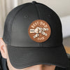 Happy Father's Day, From Your Best Bad Decision - Family Personalized Custom Round Leather Patch Hat - Father's Day, Gift For Dad, Grandpa