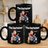 The Catfather - Cat Personalized Custom Black Mug - Father's Day, Gift For Dad, Pet Owners, Pet Lovers