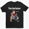 The Catfather - Cat Personalized Custom Unisex T-shirt, Premium T-shirt, Hoodie - Father's Day, Gift For Dad, Pet Owners, Pet Lovers