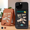 His Hands, Our Heroes - Family Personalized Custom Magnetic Wallet For iPhone - Father's Day, Gift For Dad, Grandpa