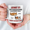 Forever Grateful To Call You Mine - Cat Personalized Custom 3D Inflated Effect Printed Mug - Father's Day, Gift For Dad, Pet Owners, Pet Lovers