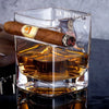 Every Day Is Sweeter With You - Couple Personalized Custom Whiskey Glass With Cigarette Holder - Gift For Husband Wife, Anniversary