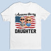 Dad, Powered By Daughter - Family Personalized Custom Unisex T-shirt, Premium T-shirt, Hoodie - Father's Day, Gift For Dad