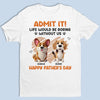 I Ruff You - Dog Personalized Custom Unisex T-shirt, Premium T-shirt, Hoodie - Father's Day, Gift For Dad, Pet Owners, Pet Lovers