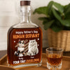 Thanks For The Treats, Now Go Away - Cat Personalized Custom Whiskey Bottle - Father's Day, Gift For Dad, Pet Owners, Pet Lovers