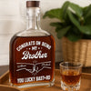 You Got Me, Lucky You - Family Personalized Custom Whiskey Bottle - Gift For Family Members