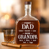 First Dad Now The Favorite - Family Personalized Custom Whiskey Bottle - Father's Day, Gift For Dad, Grandpa