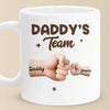 Captain Daddy And His Crew - Family Personalized Custom Mug - Father's Day, Gift For Dad, Grandpa
