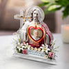 Custom Photo With Angels Now Resting - Memorial Personalized Custom Acrylic Plaque Custom Shape - Sympathy Gift For Family Members