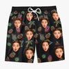 Custom Photo Tropical Party - Family Personalized Custom Tropical Hawaiian Aloha Men Beach Shorts - Summer Vacation Gift For Family Members, Pet Owners, Pet Lovers