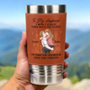 You’re My Always And Forever - Couple Personalized Custom Printed Leather Tumbler - Gift For Husband Wife, Anniversary