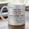You’re My Forever - Couple Personalized Custom Metallic Mug - Gift For Husband Wife, Anniversary