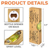 No Measure For Our Love - Couple Personalized Custom Engraved Wooden Bottle Opener With Built-in Spirit Level - Gift For Husband Wife, Anniversary