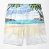 Custom Photo Vacation With Bae - Funny Personalized Custom Tropical Hawaiian Aloha Couple Beach Shorts - Summer Vacation Gift, Birthday Party Gift For Husband Wife