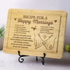 Stirred With Love Since Day One - Couple Personalized Custom Engraved Wooden Cutting Board - Gift For Husband Wife, Anniversary