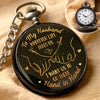 Only You And Me - Couple Personalized Custom Pocket Watch - Gift For Husband Wife, Anniversary
