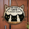Whiskers Over Rules - Cat Home Decor Wood Sign - House Warming Gift For Pet Owners, Pet Lovers