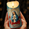 Custom 3D Inflated Effect Printed LED Candle - Personalized Christian Gifts For Women, Men, All Believers, Jesus Lovers - Peace, Light, And Blessings