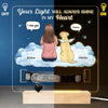 Custom Pet Loss Memorial Light - Personalized Pet Memorial Gifts For Dogs, Cats - Always In My Heart