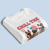 Custom Unisex T-shirt, Premium T-shirt, Hoodie - Personalized 4th Of July Gifts For Dog Lovers, Dog Dad And Mom - Chill The Fourth Out