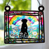 Custom Window Hanging Suncatcher Ornament - Personalized Pet Memorial Gifts For Dogs - Heart Full Of Memories