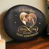 Custom Photo Printed Rock - Personalized Anniversary Wedding Gifts For Husband And Wife, Him And Her - Together For A Lifetime