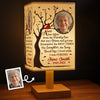 Custom Photo Bedside Table Fabric Lamp - Personalized Memorial Sympathy Gifts For Loss Of Mom, Dad - A Light Of Everlasting Memories