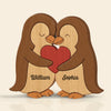 Penguin Shaped Wooden Art Puzzle - Personalized Anniversary Wedding Gifts For Husband And Wife, Him And Her - We Are Together, Couple Birthday Gifts For Him And Her