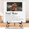 Custom Photo Forever Starts Here - Couple Personalized Custom Square Shaped Stone With Stand - Gift For Husband Wife, Anniversary