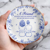 Custom Full-Print Round Jewelry Dish - Personalized Best Friend Birthday Gifts For Women - A Friend Is God's Way