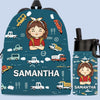 Custom Kids Backpack, Water Bottle, Lunch Bag - Personalized Back To School Gifts For Kids - Confidence, Kindness, Strength For Life