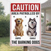 Custom Home Decor Metal Sign - Personalized Birthday Gifts For Dog Lovers, Dog Dad And Mom - Woof Patrol On Duty