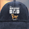Best Dog Dad On Patrol - Dog Personalized Custom Vintage Washed Denim Baseball Cap - Father's Day, Gift For Dad, Pet Owners, Pet Lovers