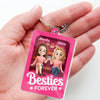 Custom Shaped Acrylic Keychain - Personalized Best Friend Birthday Gifts For Women, Besties, Sisters, BFF - Partners In Crime
