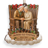Custom Wood Ornament - Personalized Anniversary Christmas Wedding Gifts For Husband And Wife, Him And Her - Love Grows With The Years