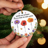 Custom Ceramic Ornament - Personalized Best Friend Christmas Birthday Gifts For Women, Besties, Sisters, BFF - Different Flowers, One Bond