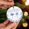 Custom Ceramic Ornament - Personalized Best Friend Christmas Birthday Gifts For Women, Besties, Sisters, BFF - Sisters Bloom From the Same Roots