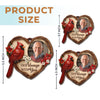 Custom Photo Wood Ornament - Personalized Christmas Memorial Sympathy Gifts For Loss Of Mom, Dad - Your Love Lights My Way