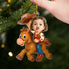 Custom Photo Acrylic Ornament - Personalized Christmas Birthday Gifts For Kids - Little Cowboy Adventure Time