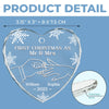 Custom Heart Glass Ornament - Personalized Anniversary Christmas Wedding Gifts For Husband And Wife, Him And Her - Two Pieces, One Heart